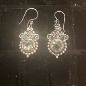 Elegant Sterling Silver Dangle Earrings